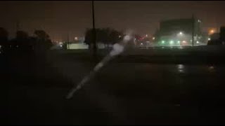 Downtown Pensacola during Hurricane Sally