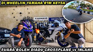 ADU GEBER ZX300R vs YAMAHA R1M‼️BERAKHIR DI WHEELIIN KEYSA MAHESA