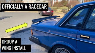 VOLVO 240 GROUP A WING INSTALL! | RedBlockSociety Wing
