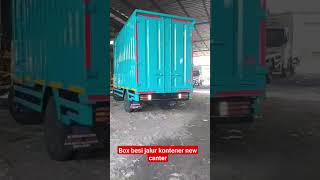 mitsubishi canter fe 74 hd box besi jalur kontener fajar jaya karoseri mitsubishi canter fe 74 hd box besi jalur kontener fajar jaya karoseri
