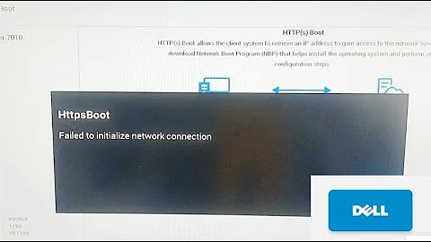 how to fix dell https boot failed to initialize network connection at startup