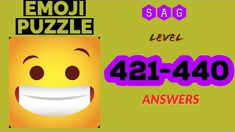 Emoji Puzzle! level 421 422 423 424 425 426 427 428 429 430 431 432 433 434 435 436 437 438 439 440