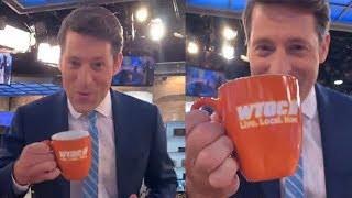 Tony Dokoupil got a new mug from WTOC 11