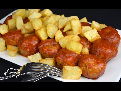 Receta de albóndigas con patatas fritas By #JavierRomero