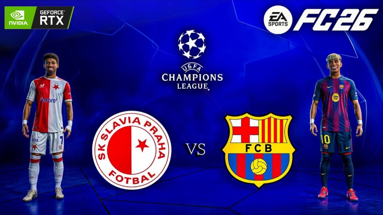 FC 26 - SK Slavia Prague vs. Barcelona - UEFA Champions League 25/26 Full Match  | PC ™ RTX 3060