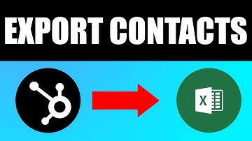 How To Export All Contacts From Hubspot To Excel - EASY TUTORIAL