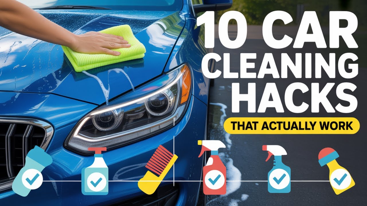 10 Car Cleaning Hacks That Actually Work | Easy DIY Car Detailing Tips ...