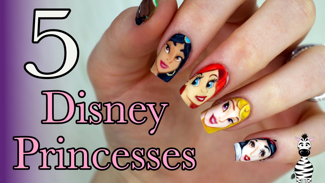 Princess Jasmine Aladdin Nail Art Stickers Disney Princess - Etsy Sweden