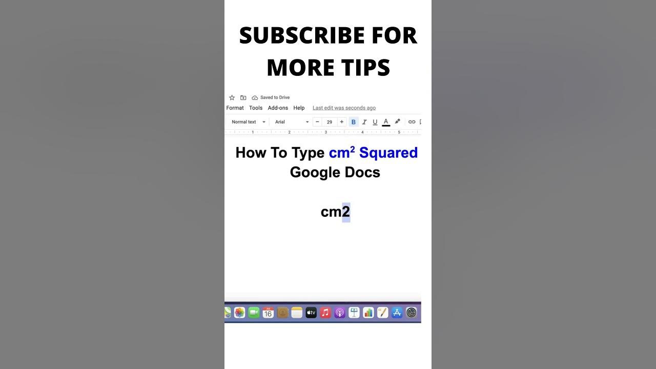 how-to-type-cm-squared-in-google-docs-shorts-youtube
