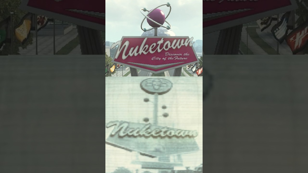 Ранняя вывеска Nuketown СКРЫТА на виду.