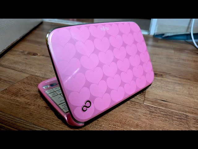 RARE Japanese Pink Netbook from 2010! Fujitsu FMV-BIBLO LOOX M/G30