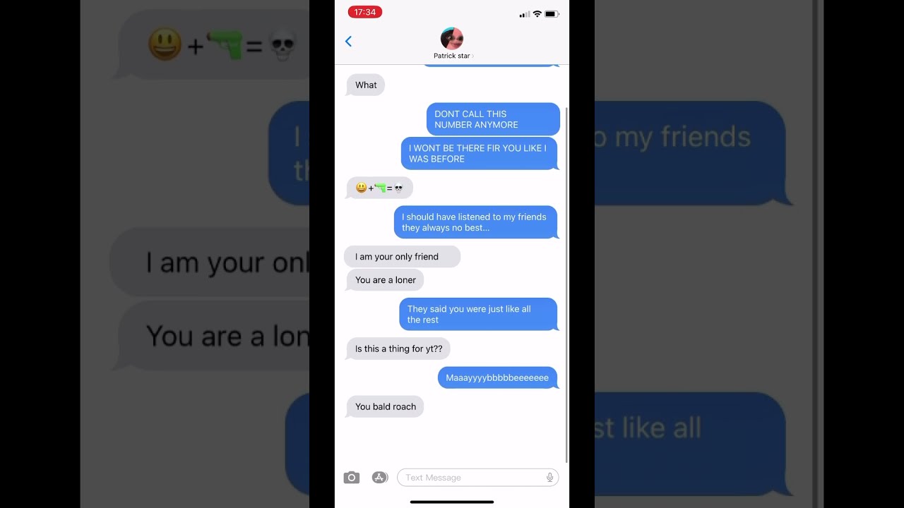 Text Lyric Prank On Friends Go By Cat Burns