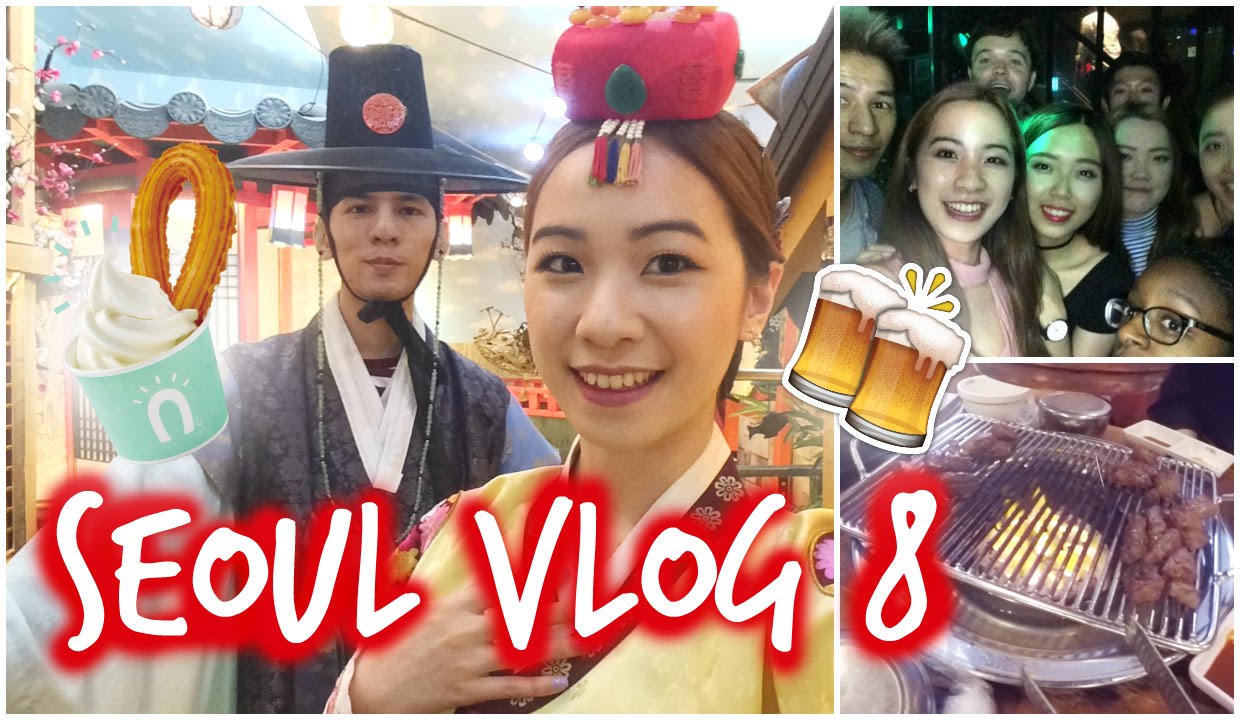 Seoul ✈ Korea VLOG #8 Hanbok photoshoot, clubbing in Hongdae, Gangnam