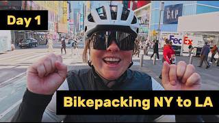 Bikepacking NY to LA - Day 1: Times Square NYC to Princeton NJ
