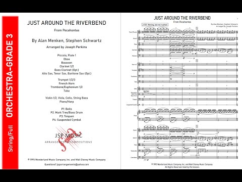 Just Around The Riverbend For String Full Orchestra From Pocahontas