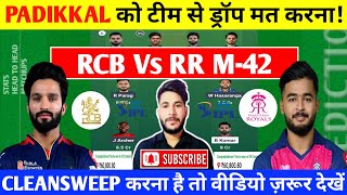 Rcb Vs Rr Dream11 Predictionrcb Vs Rr Dream11 Teamroyal Challengers Bengaluru Vs Rajasthan Royals