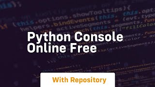 python console online free
