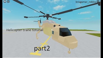 (Roblox plane crazy)How to make helcopter crane (part 2)