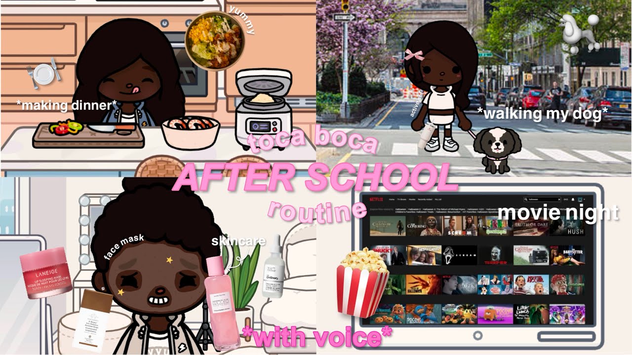 after school routine in toca boca *BUSY* | Toca Boca Roleplay | w/voice 🔊