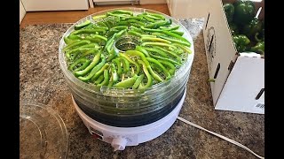 How To Dehydrate Green Peppers