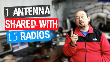 Share 1 antenna with 15 receivers - signal splitting in the shack with TV amp & multicoupler