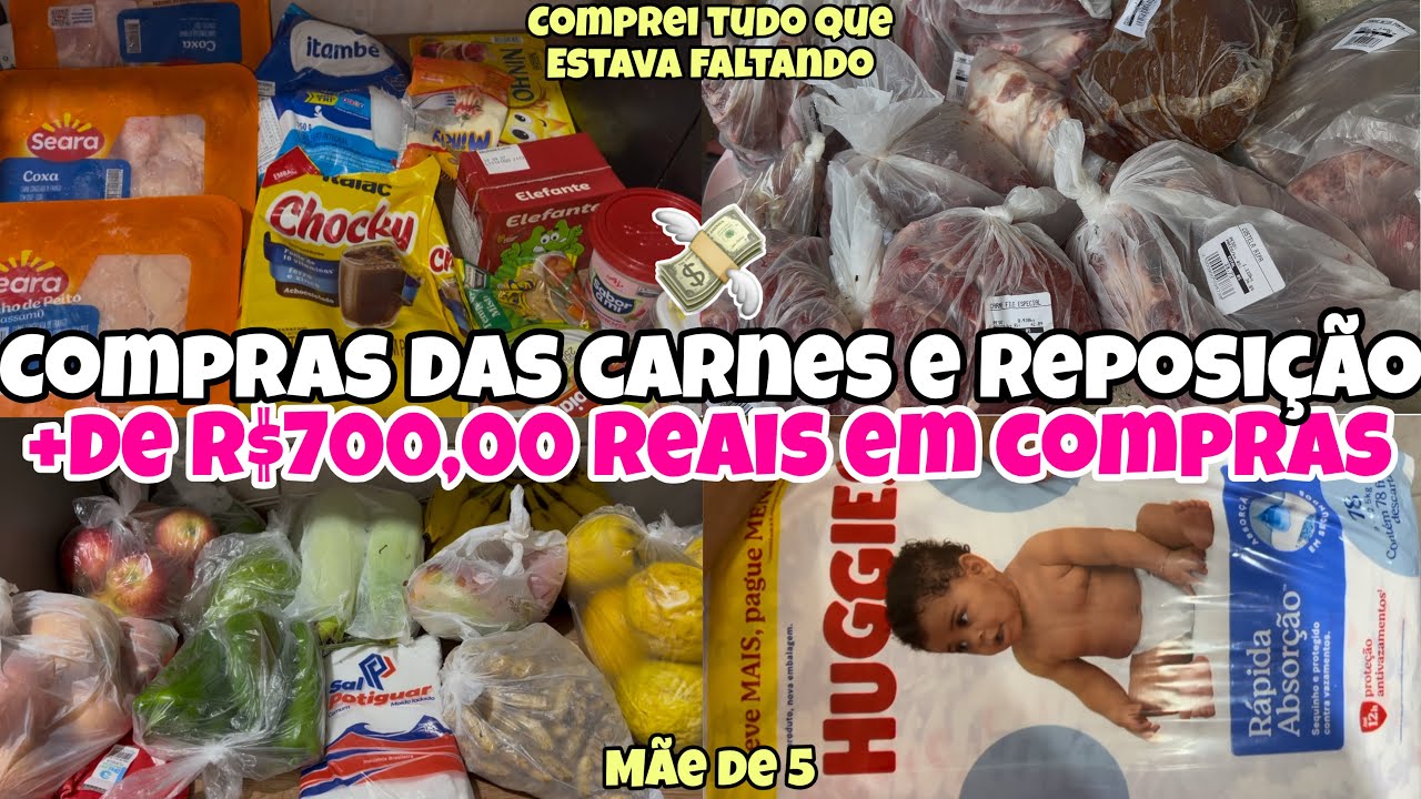COMPRAS DO MÊS DE FEVEREIRO 2026🛒| COMPRAS DAS FRUTAS E REPOSIÇÃO 