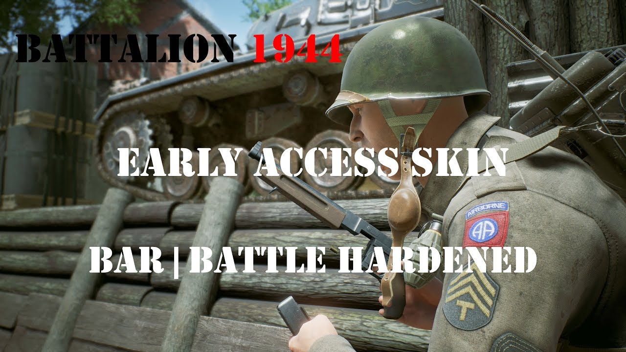 ••• BATTALION 1944 BAR | BATTLE HARDENED •••