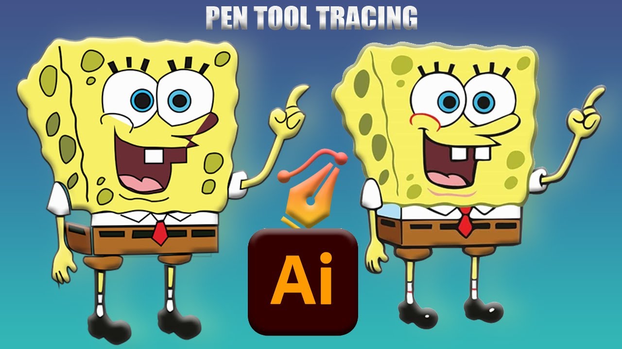 Master the Pen Tool in Adobe Illustrator |Easy Tracing Tutorial for ...