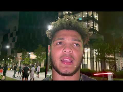 Brandon Inniss exit interview  at Day 2 of Miami’s First Day Out Cookout Brandon Inniss exit interview  at Day 2 of Miami’s First Day Out Cookout