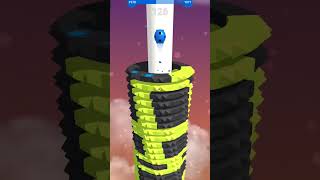 Stack ball game blue ball crashed yellow platform Gameplay #stackballsolution #gaming #gameplay