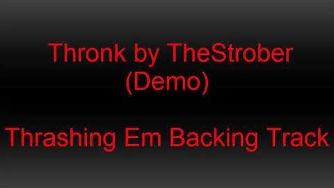 Thrash Metal Backing Track - E Minor Scale - 190 BPM