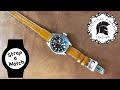 IWC BIG PILOT & Custom Handmade Aviation Style Tan Horween Shell Cordovan Leather Watch Strap!