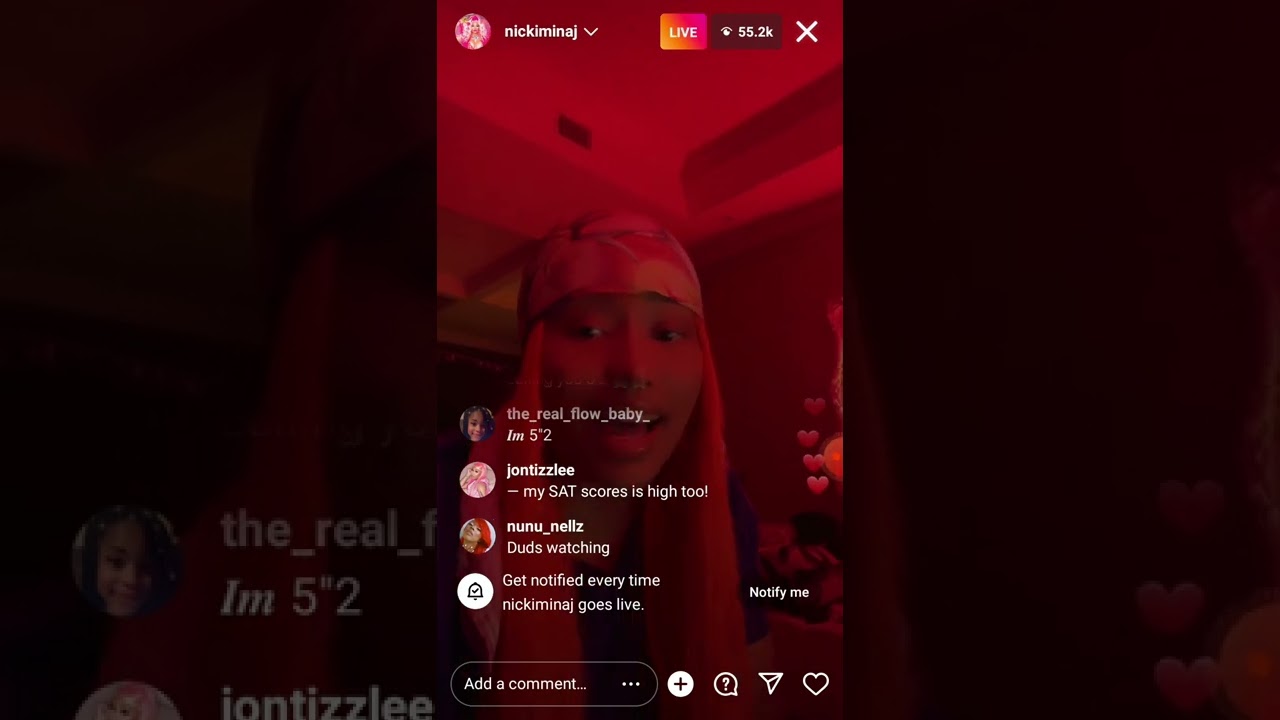 nickiminja ig live 🔥🤳