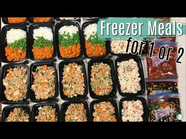 Freezer Meals for One or Two - MEAL PREP IDEAS 