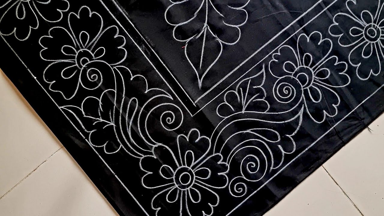 New nakshi katha drawing.nokshi katha design.Nakshi katha design drawing tutorial.