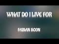 Fabian scon - What do I live for lyrics..