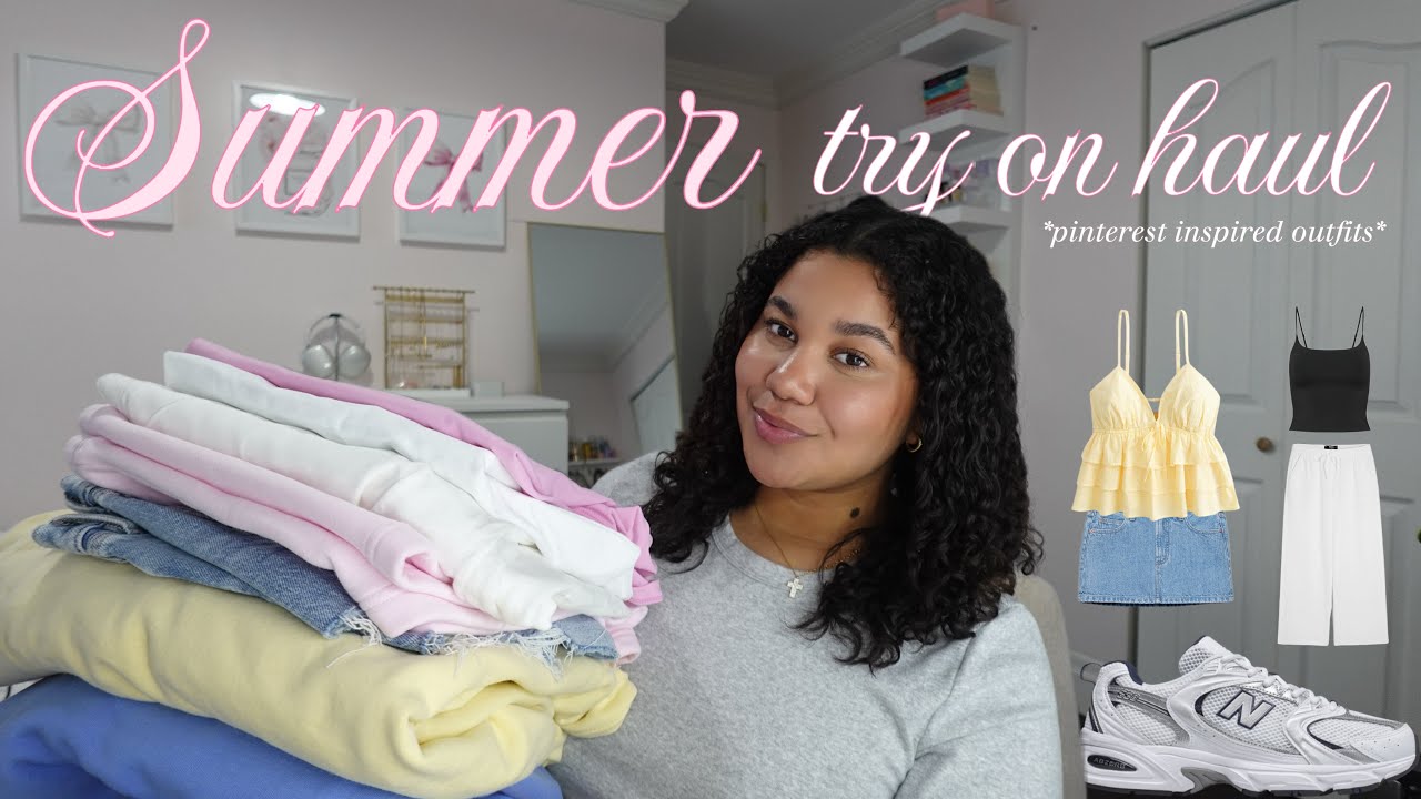 ⁣HUGE $2000 SUMMER TRY ON HAUL🛍️*pinterest inspired outfits* (GARAGE, ARITZIA & more)