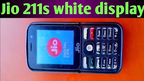 Jio f211s White display.how to change display.