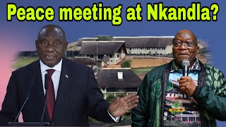 President Ramaphosa & Fmr P Jacob Zuma peace meeting at Nkandla? Spokesperson speaks.