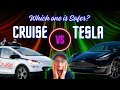 What happens when a human is lying in the road is teslas fsd safer than cruise tesla