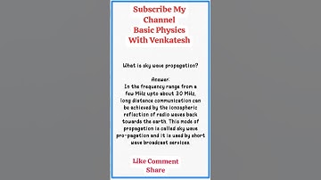 What is sky wave propagation?