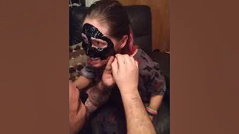 Black mask gone wrong