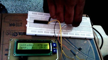 Ambient Temperature Sensing using LM35 and Atmega16.3gp