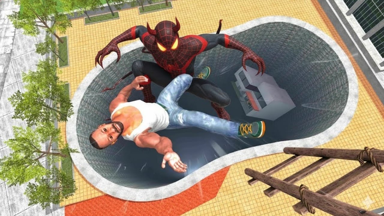 Franklin Falls Into Deepest Hole 😱 - INDIAN BIKE DRIVING 3D 