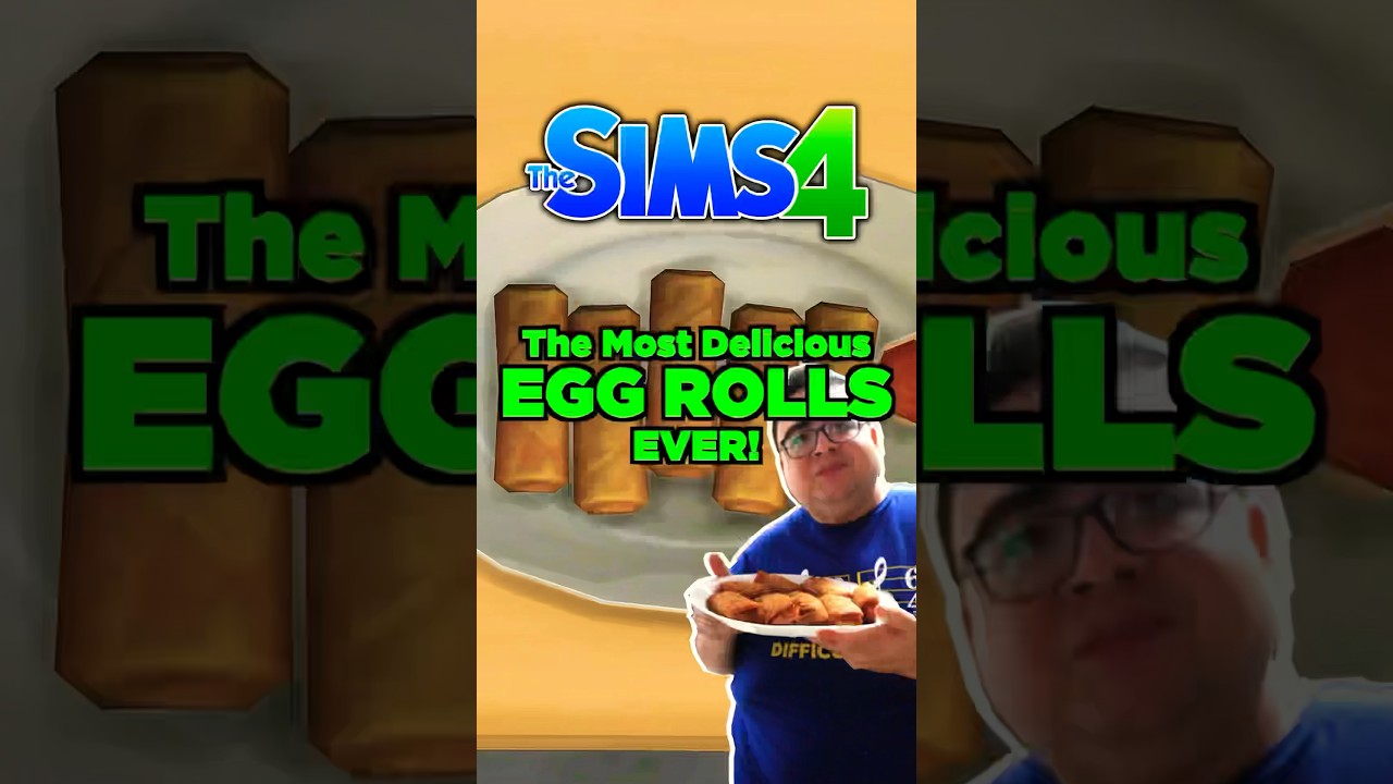 Making Eggrolls EXACTLY Like The Sims 4! 