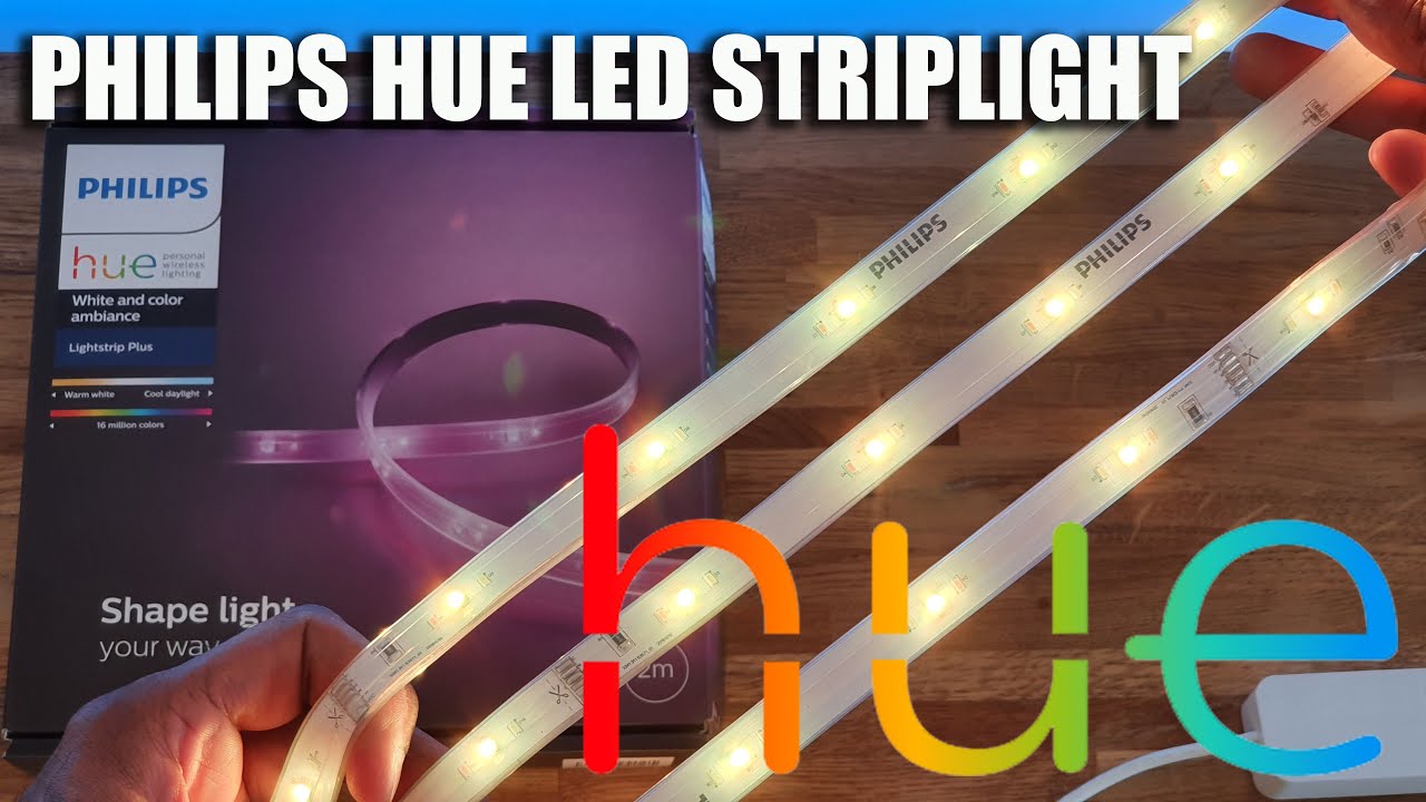 Philips Hue LED Strip Light Plus and Setup - YouTube