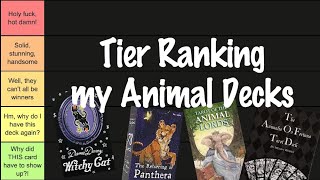 Tier Ranking my Animal Decks | #TierRankingTarot