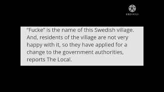 Residents want to change name of a village in sweden, because of many problems