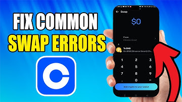 How To Fix Common Swap Errors In Coinbase Wallet - Best Method