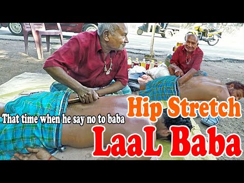 ASMR Laal baba with smokey oil  (Hip massage -  back massage) next is painkiller head massage